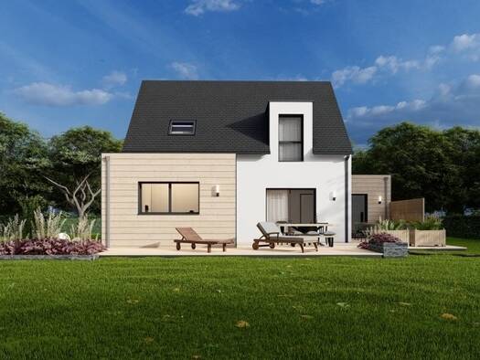 Terrain avec maison neuve à vendre 346 500 € 6 pièces 4 chambres 118 m² 331 m² de terrain Pleumeur-Bodou 22560
