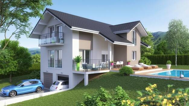 Terrain avec maison neuve à vendre 695 600 € Nord Saint-Alban-Leysse 73230