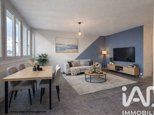 Appartement à vendre 125 000 € 3 pièces 2 chambres 68 m² Étage 3/3 Val Vert Le Puy-en-Velay 43000
