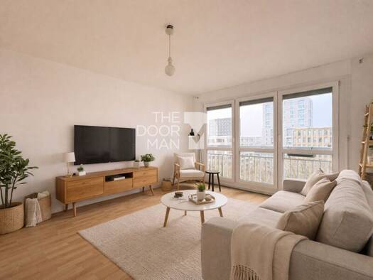 Appartement à vendre 187 000 € 3 pièces 2 chambres 64 m² Étage 8/9 Beaulieu-Mangin Nantes 44200