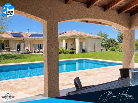 Maison de plain-pied à vendre 407 500 € 5 pièces 4 chambres 174 m² 2 500 m² de terrain Puydaniel 31190