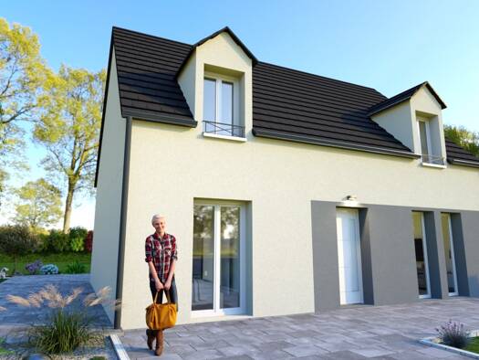Terrain avec maison neuve à vendre 440 767 € 1 pièce 1 chambre 111 m² 672 m² de terrain Mareuil-Lès-Meaux 77100
