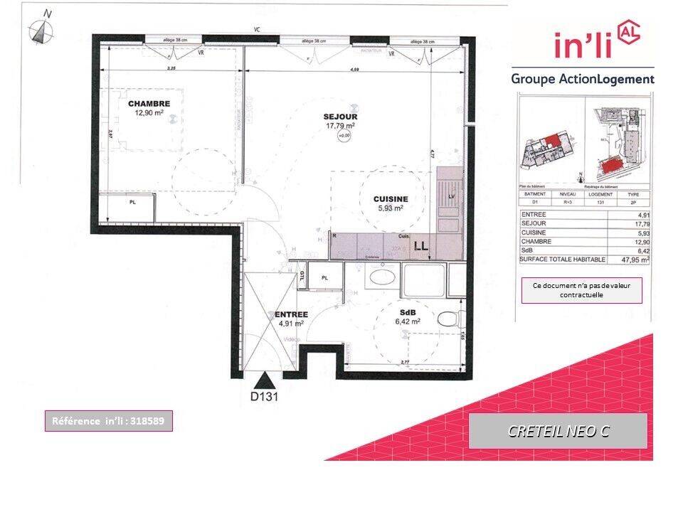 Maison à louer, 48m², CRETEIL