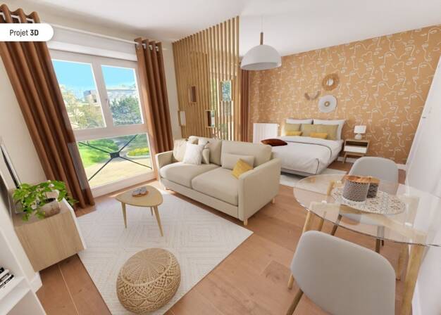 Appartement à vendre 109 000 € 1 pièce 34 m² Étage 2/4 Centre Urbain-Coquibus Evry Courcouronnes 91000
