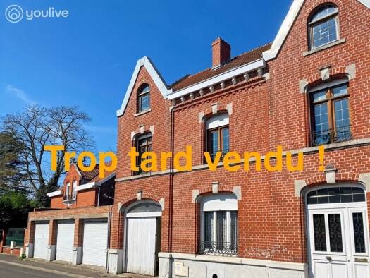 Maison à vendre 214 000 € 6 pièces 4 chambres 215 m² 985 m² de terrain Centre Ville Fouquières-Lès-Lens 62740