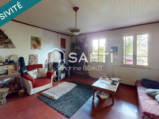 Maison de plain-pied à vendre 129 000 € 3 pièces 1 chambre 70 m² 1 915 m² de terrain Montpont-en-Bresse 71470