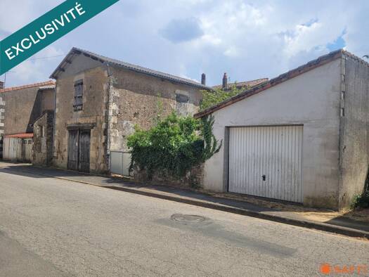 Maison à vendre 44 000 € 1 pièce 1 chambre 42 m² 703 m² de terrain Reffannes 79420