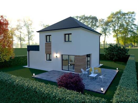 Terrain avec maison neuve à vendre 238 000 € 4 pièces 3 chambres 90 m² 1 300 m² de terrain Yzeux 80310