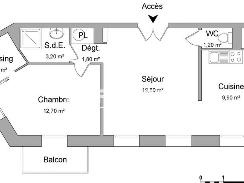 Maison à louer, 52m², MARSEILLE 1ER