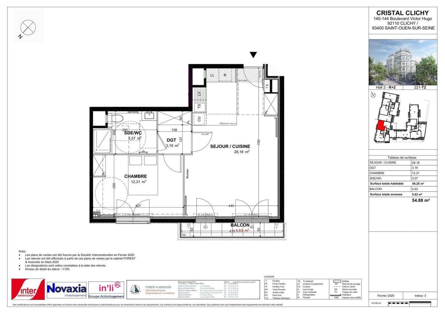 Maison à louer, 49m², CLICHY
