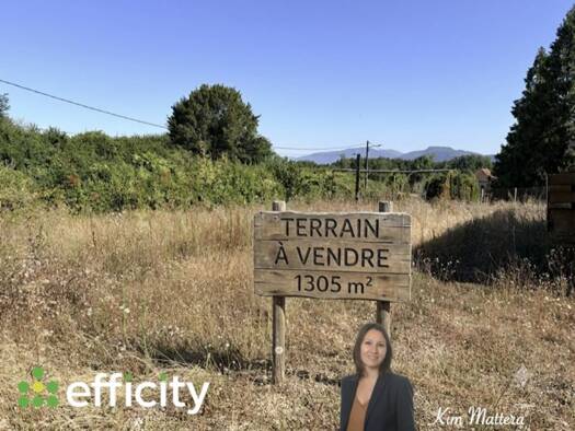 Terrain constructible à vendre 88 000 € 1 305 m² de terrain Chimilin 38490