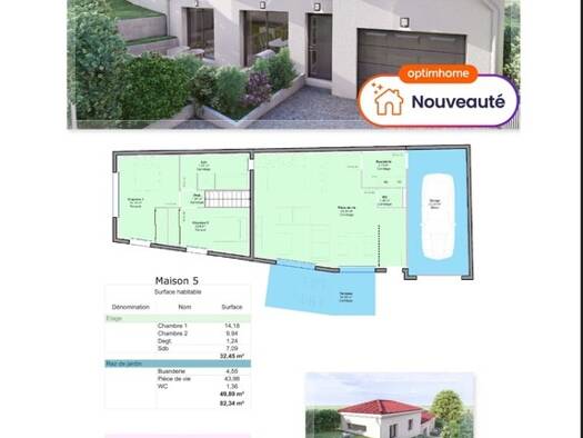 Terrain constructible viabilisé à vendre 80 000 € 358 m² de terrain La Pradelle Pont-du-Château 63430