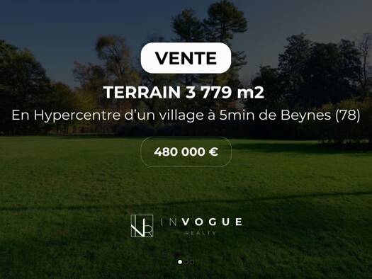 Terrain à vendre 480 000 € 3 779 m² de terrain Montainville 78124
