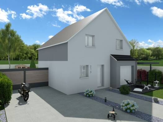 Terrain avec maison neuve à vendre 309 000 € 3 chambres 100 m² 320 m² de terrain Kembs 68680