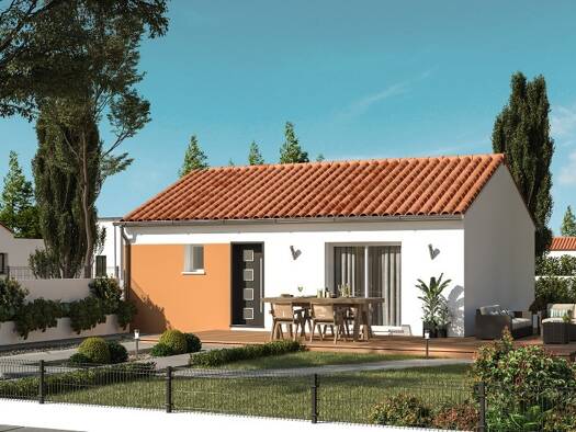 Terrain avec maison neuve à vendre 229 000 € 3 pièces 2 chambres 60 m² 400 m² de terrain Saint-Père-en-Retz 44320