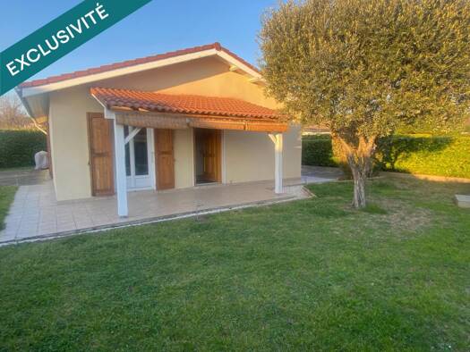 Maison de plain-pied à vendre 229 000 € 4 pièces 3 chambres 90 m² 582 m² de terrain Ouest Saint-Maurice-l'Exil 38550