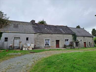Maison à vendre 47 700 € 3 pièces 2 chambres 108 m² 917 m² de terrain Berrien 29690