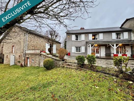 Ferme à vendre 199 000 € 5 pièces 3 chambres 135 m² 2 061 m² de terrain Mérinchal 23420