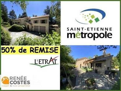Maison en viager occupé Bouquet 159 863 € 5 pièces 4 chambres 280 m² 3 562 m² de terrain Colline des Pères-Tardy St Etienne 42000