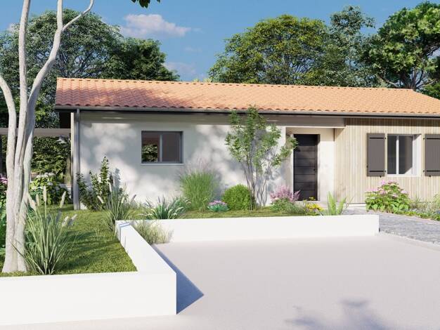 Terrain avec maison neuve à vendre 185 000 € 3 pièces 2 chambres 70 m² 750 m² de terrain Saint-Macaire 33490