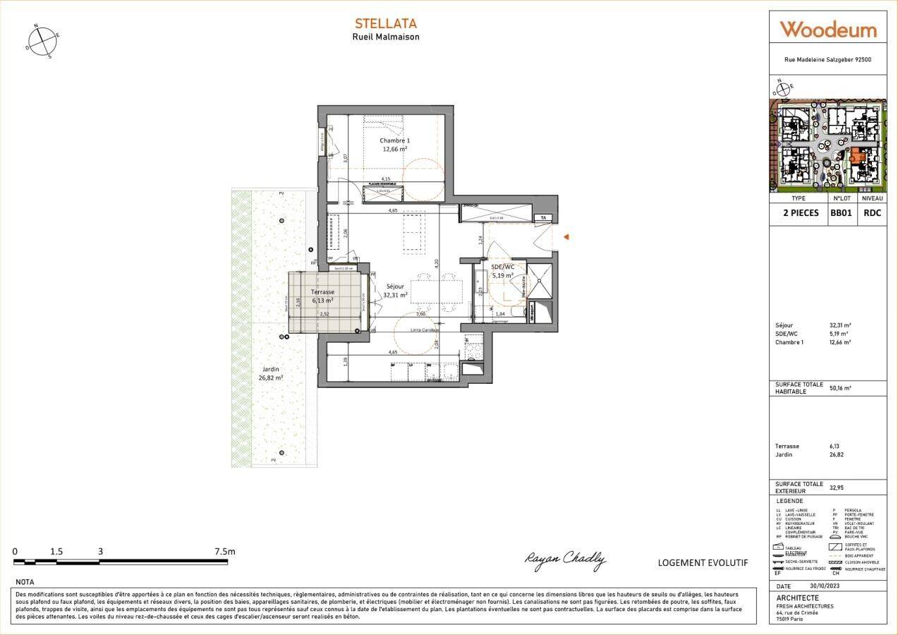 Maison à louer, 50m², RUEIL MALMAISON
