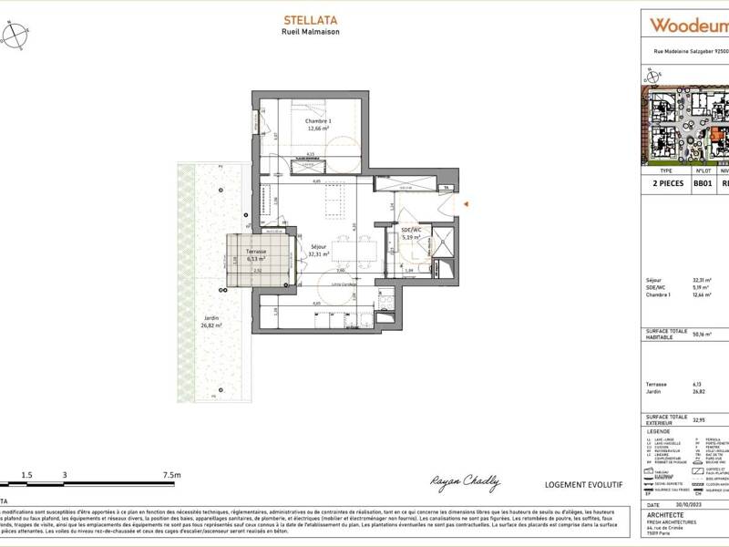 Maison à louer, 50m², RUEIL MALMAISON