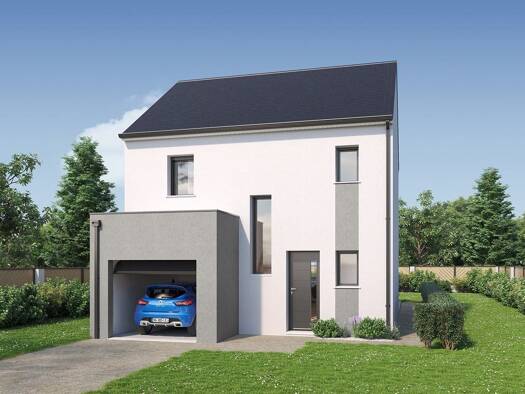 Terrain avec maison neuve à vendre 218 659 € 4 pièces 3 chambres 85 m² 495 m² de terrain Saint-Augustin-des-Bois 49170