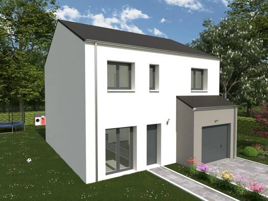 Terrain avec maison neuve à vendre 329 500 € 5 pièces 4 chambres 106,1 m² Haucourt-Moulaine 54860