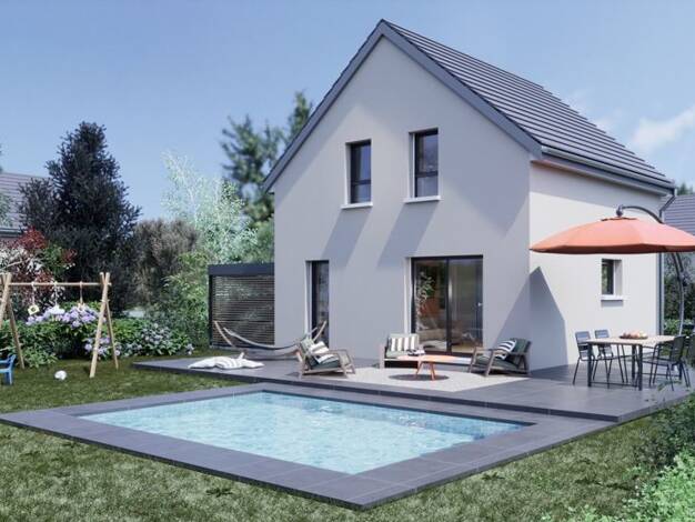 Terrain avec maison neuve à vendre 274 980 € 4 pièces 2 chambres 70 m² 320 m² de terrain Bischwihr 68320