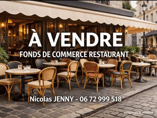 Restaurant à vendre Fonds de commerce 174 000 € 100 m² d'espace de restauration Ouest Saint-Paul-Trois-Châteaux 26130