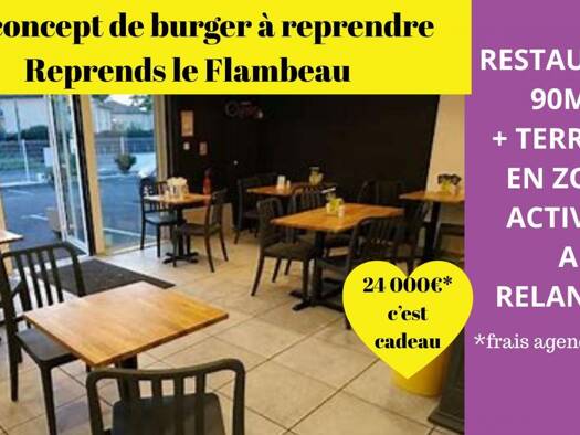 Restaurant à vendre Fonds de commerce 24 000 € 80 m² d'espace de restauration L'Hers Aucamville 31140
