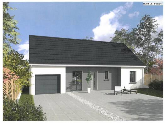 Terrain avec maison neuve à vendre 197 200 € 4 pièces 3 chambres 95 m² 1 500 m² de terrain Levet 18340