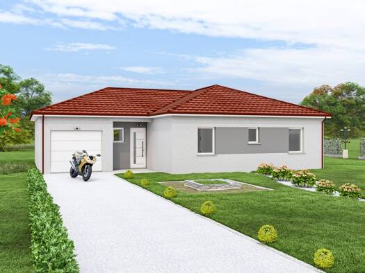 Terrain avec maison neuve à vendre 203 000 € 5 pièces 3 chambres 87 m² Lérouville 55200