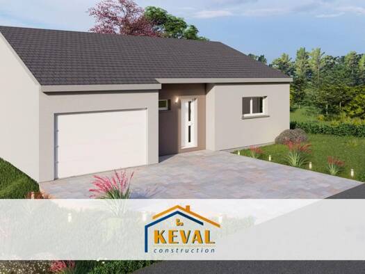 Terrain avec maison neuve à vendre 232 000 € 5 pièces 3 chambres 90 m² 500 m² de terrain Guenviller 57470