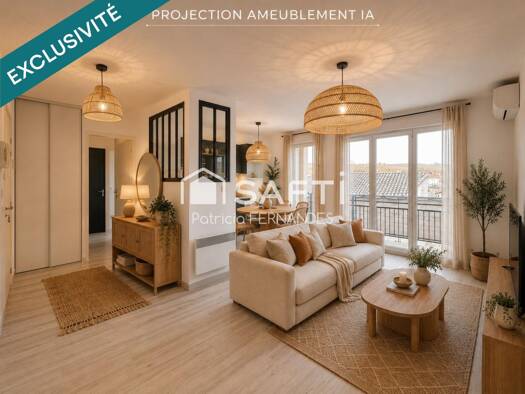 Appartement à vendre 144 000 € 3 pièces 2 chambres 63 m² Étage 2/2 Bessières 31660