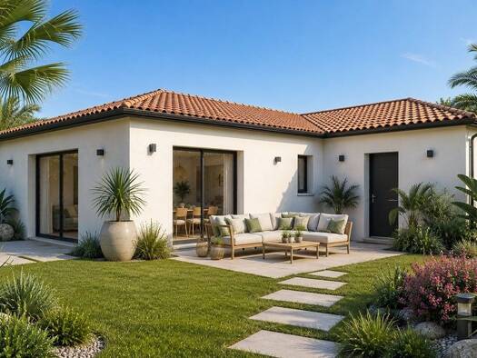 Terrain avec maison neuve à vendre 191 656 € 4 pièces 3 chambres 100 m² 980 m² de terrain Nieul-le-Virouil 17150