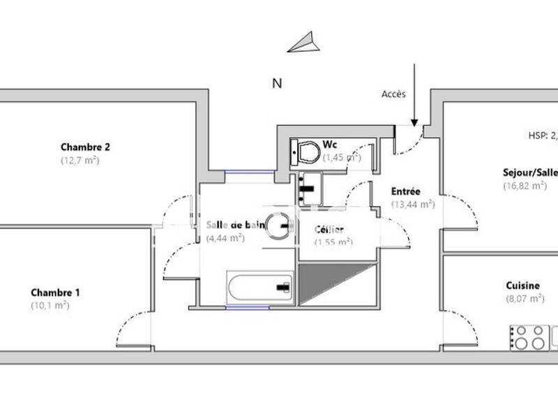 Maison à louer, 69m², LILLE