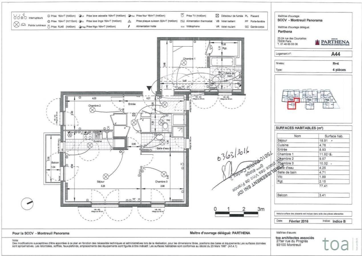 Maison à louer, 78m², MONTREUIL