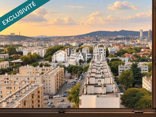 Appartement à vendre 200 000 € 5 pièces 4 chambres 110 m² Étage 15/15 Les États-Unis Lyon 8ème arrondissement 69008