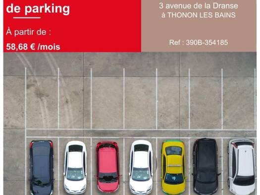 Parking à louer 58,26 € Cités Thonon-les-Bains 74200