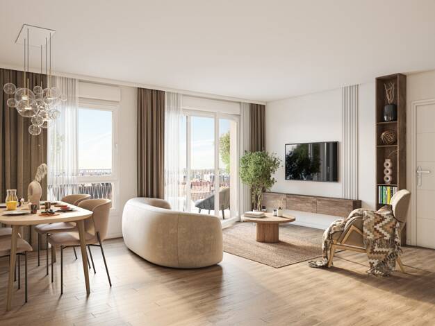 Appartement à vendre - neuf 227 000 € 3 pièces 2 chambres 61,2 m² RDC Les Castors Saint-Omer 62500