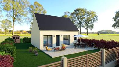 Maison de plain-pied à vendre 198 000 € 3 pièces 2 chambres 65 m² 500 m² de terrain Surtainville 50270