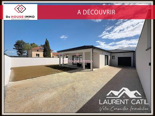 Maison de plain-pied à vendre 379 900 € 5 pièces 3 chambres 119,93 m² 610 m² de terrain Romans-sur-Isère 26100