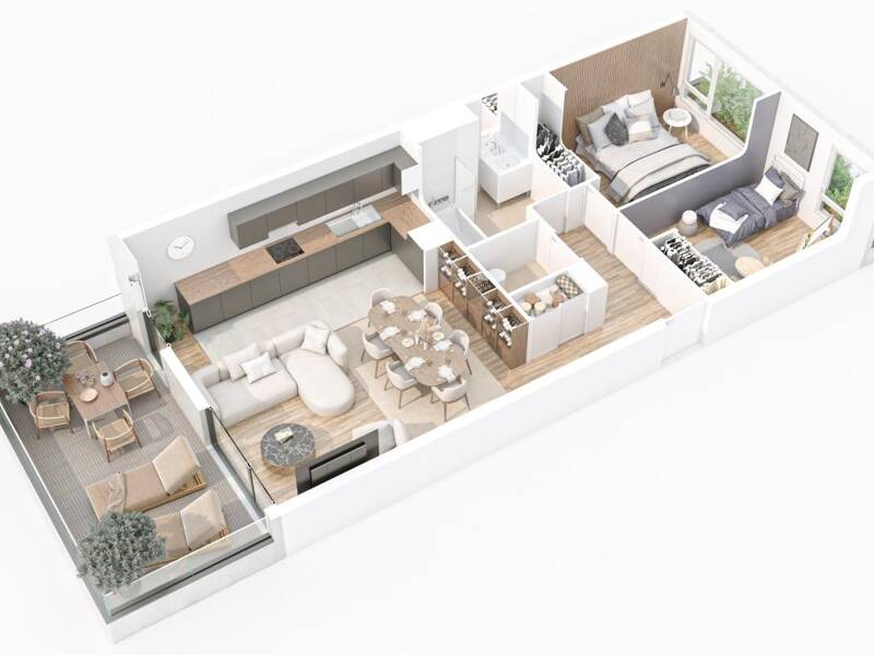 Maison à louer, 64m², COLOMBES