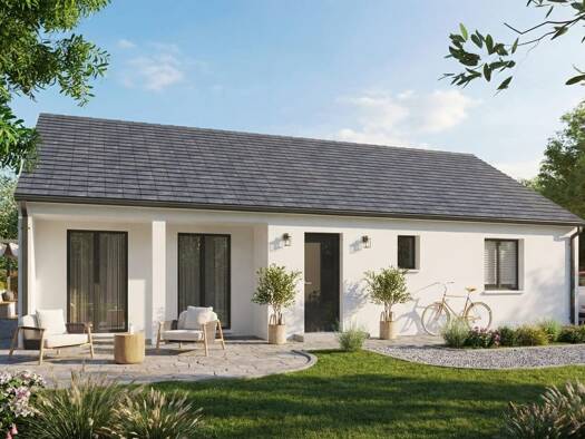 Terrain avec maison neuve à vendre 164 253 € 5 pièces 4 chambres 108 m² 1 500 m² de terrain Tavaux-et-Pontséricourt 02250