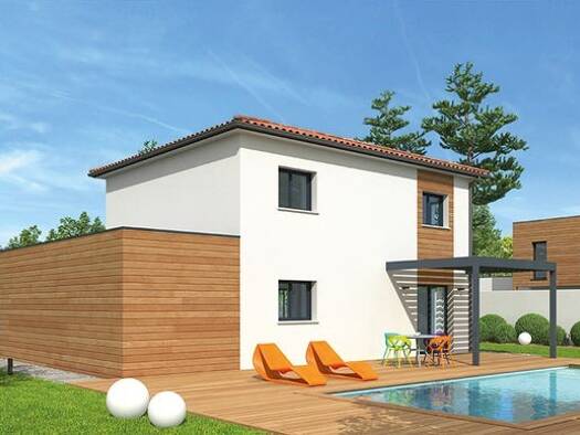 Terrain avec maison neuve à vendre 515 329 € 5 pièces 4 chambres 111 m² 520 m² de terrain Marcilly-d'Azergues 69380