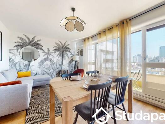 Colocation à louer 879 € 1 pièce 4 chambres 9 m² 11ème étage Parc-La Boule- Champs Pierreux Nanterre 92000