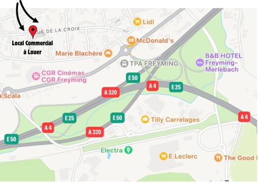 Local commercial à louer 1 589 € 158,9 m² de surface de vente Freyming-Merlebach 57800