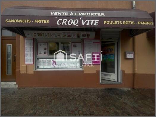 Restauration rapide / Fastfood à vendre Fonds de commerce 220 000 € 103 m² d'espace de restauration Centre  Colmar 68000