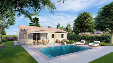 Maison de plain-pied à vendre 202 000 € 4 pièces 3 chambres 80 m² 565 m² de terrain Baron 33750